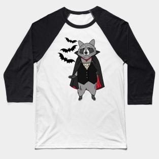 Vampire Raccoon Baseball T-Shirt